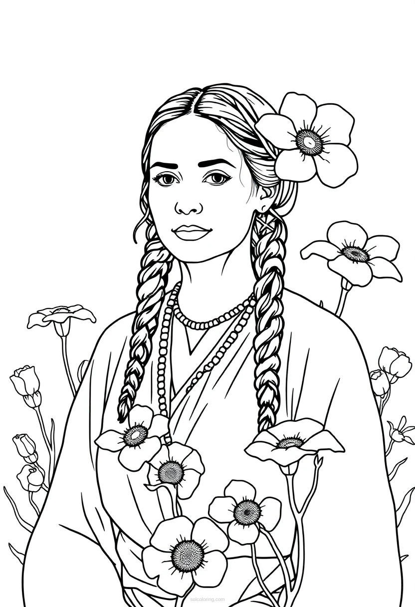 Georgia O Keeffe Desert Flowers coloring pages