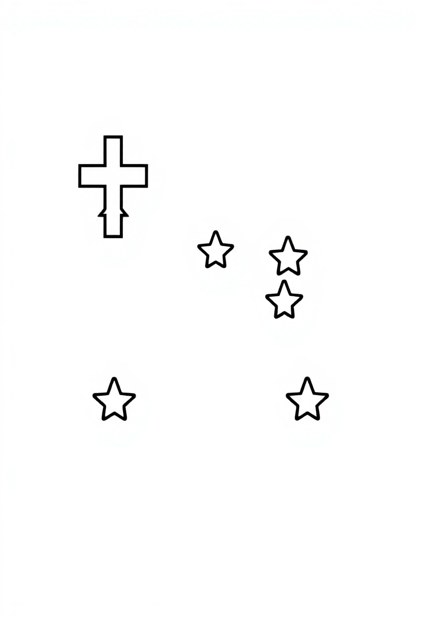 Georgia State Flag coloring page, free printable
