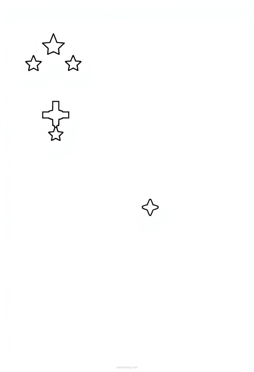 Georgia State Flag coloring page for kids