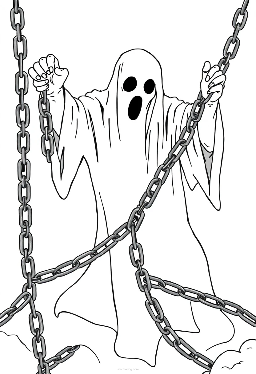 Ghost In Chains coloring pages