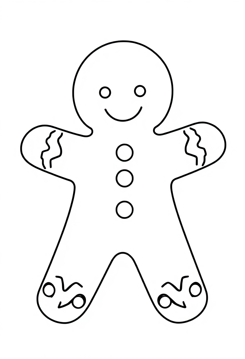 Gingerbread Man coloring pages