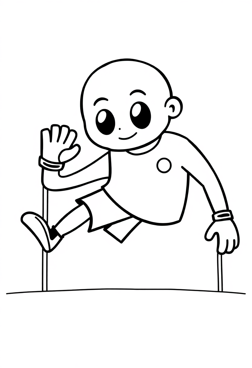 Goalkeeper Making Save coloring page, free printable