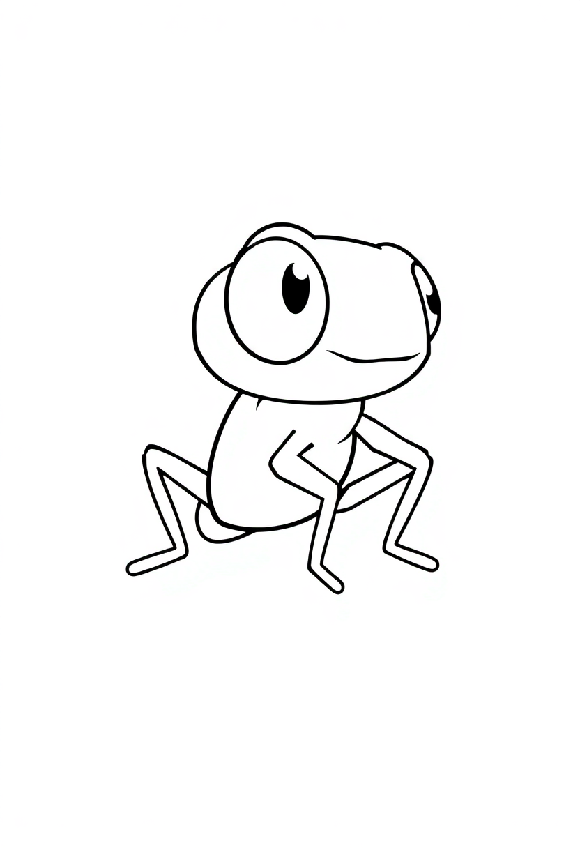 Grasshopper coloring page, free printable