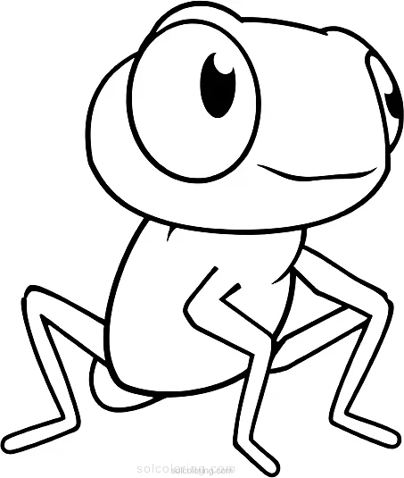 Grasshopper coloring page for kids