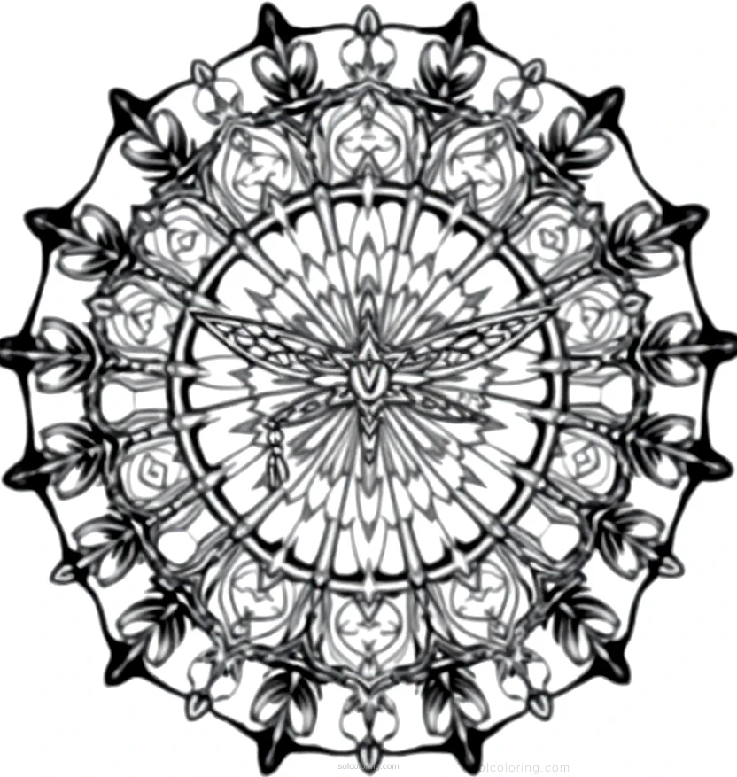 Grasshopper coloring page for kids