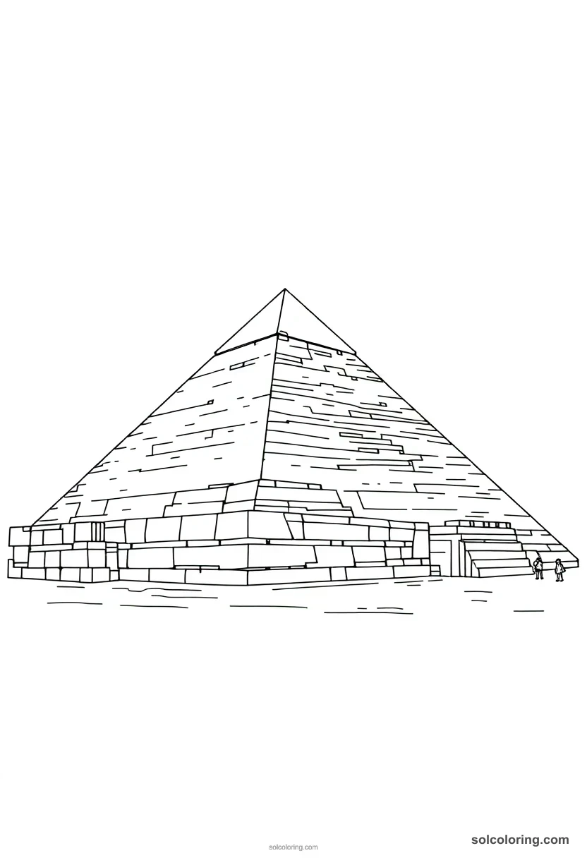 Great Pyramid Of Giza coloring pages