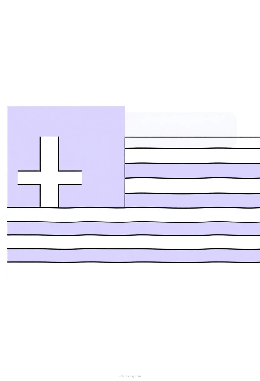Greek Flag coloring pages
