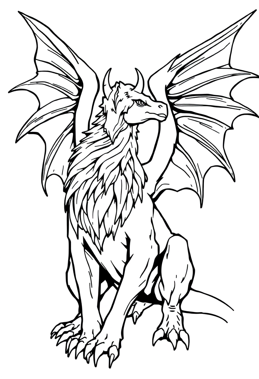 Griffin coloring pages