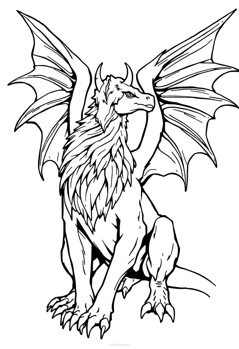 Griffin coloring pages