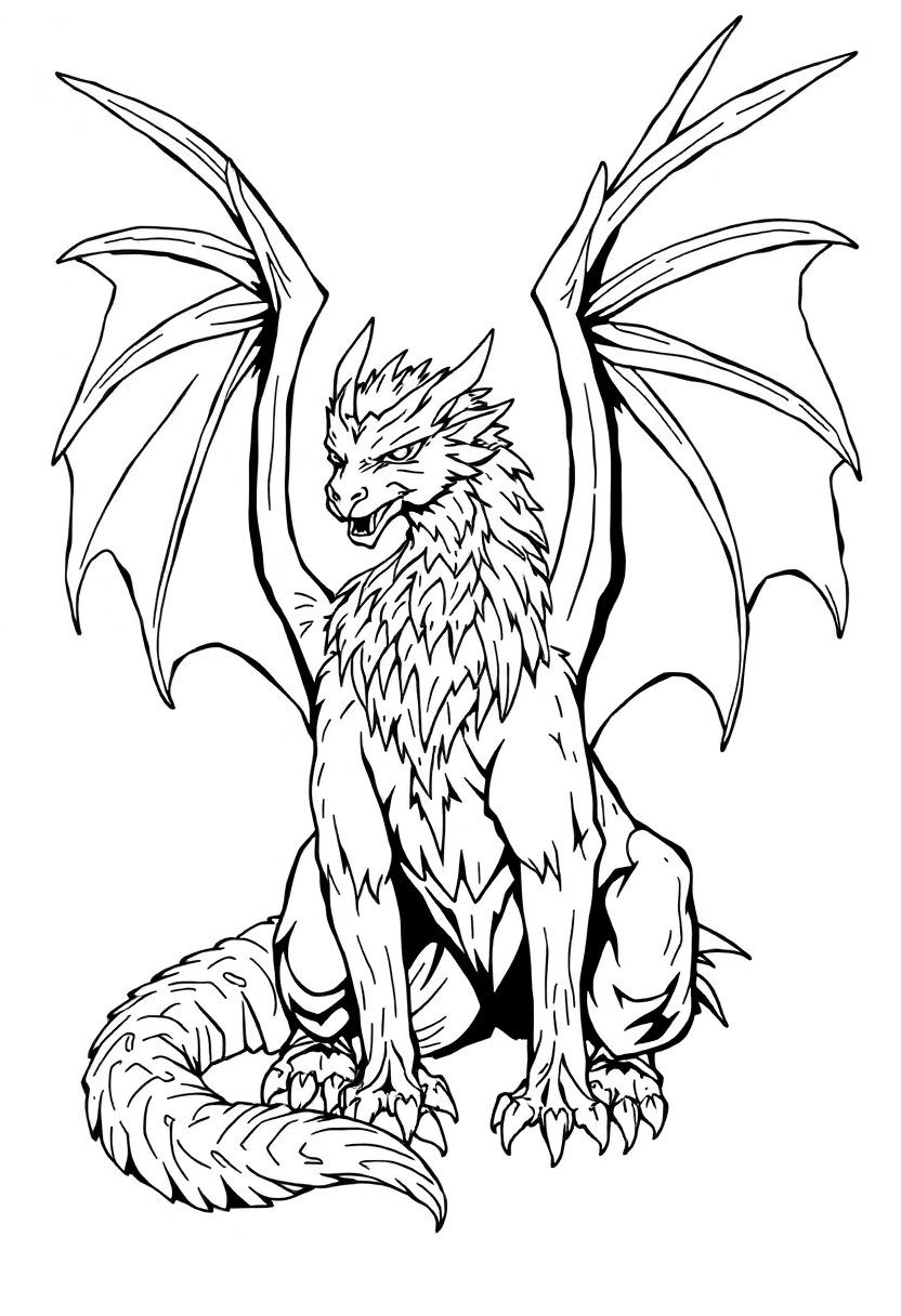 Griffins coloring page for kids