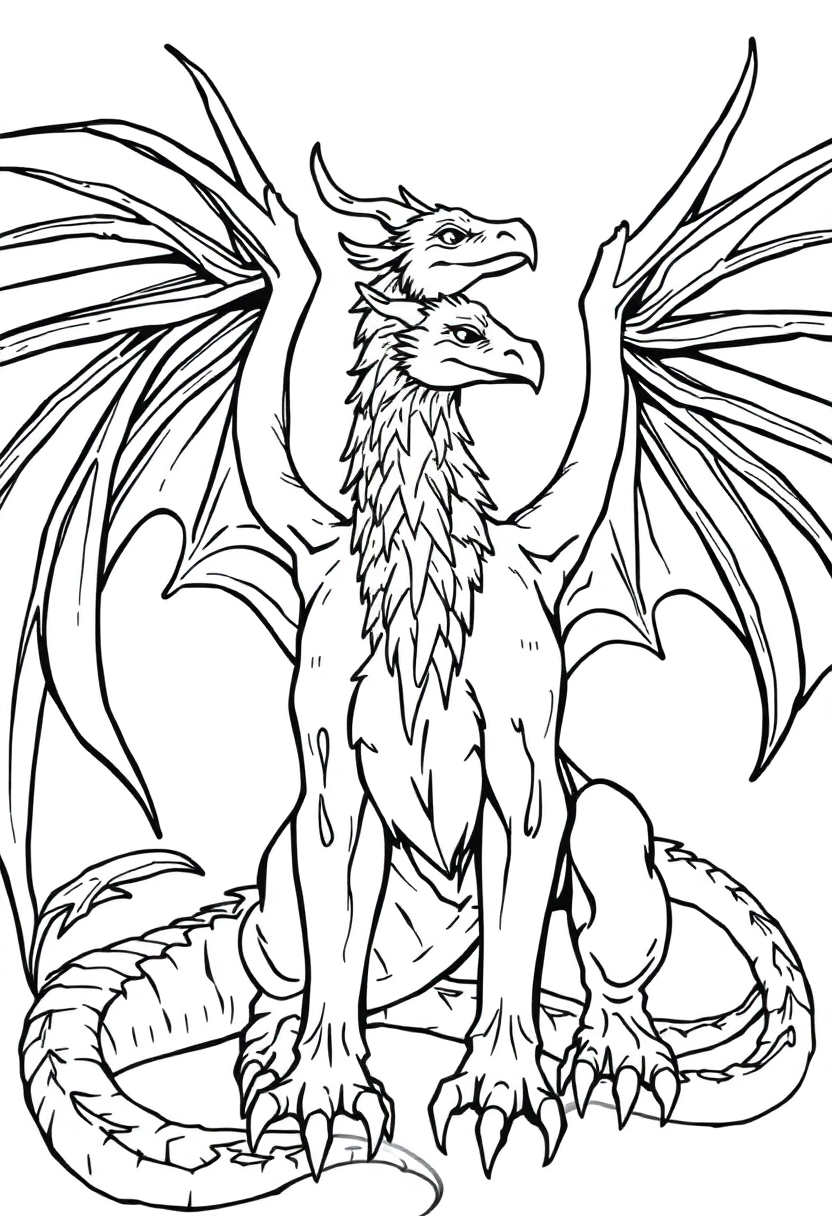 Griffins coloring page for kids