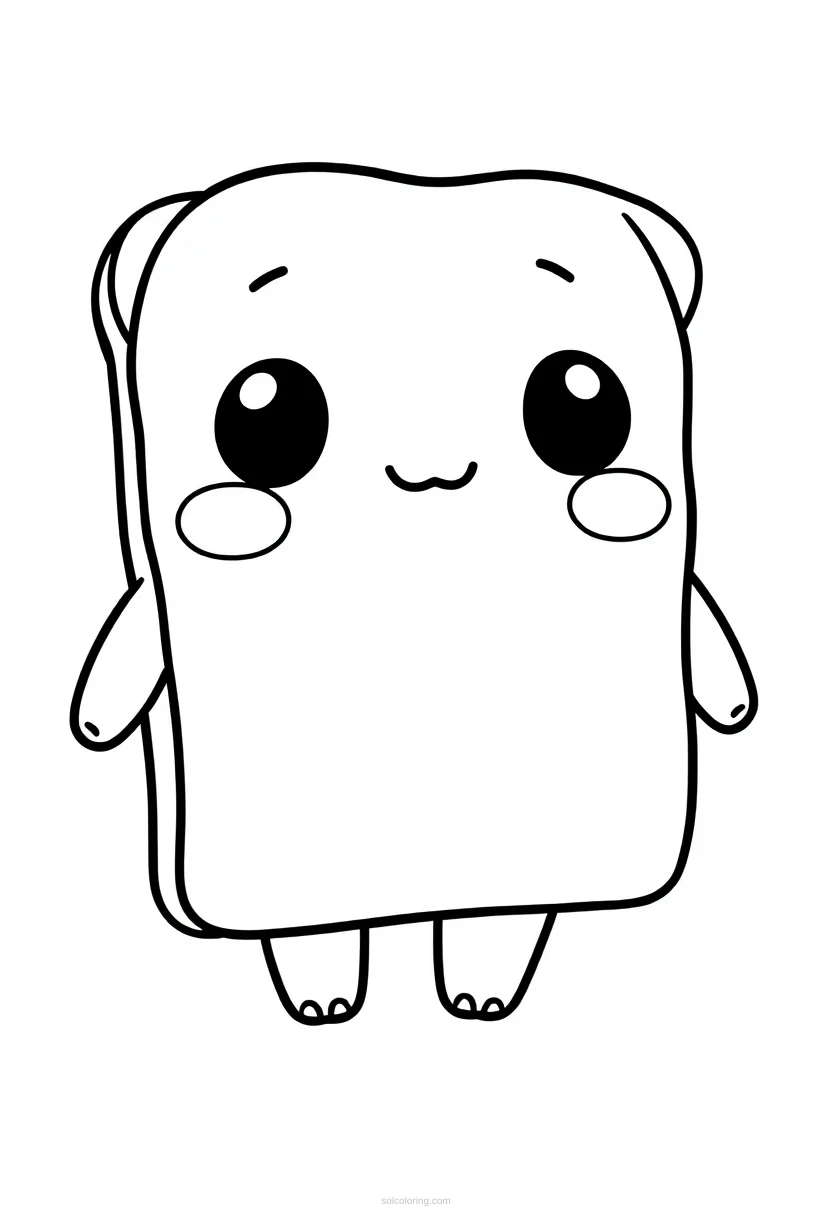 Grilled Cheese coloring page for kids