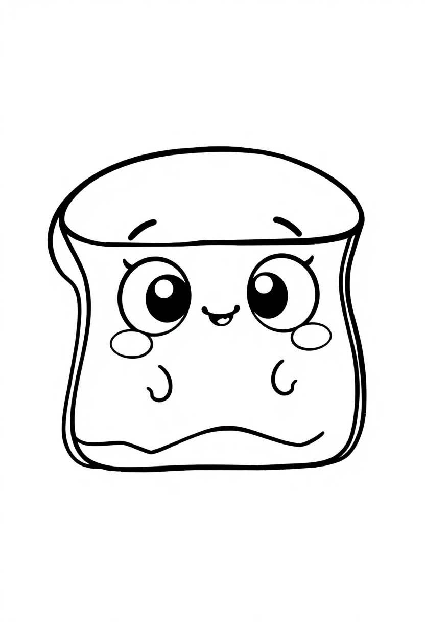 Grilled Cheese coloring page, free printable