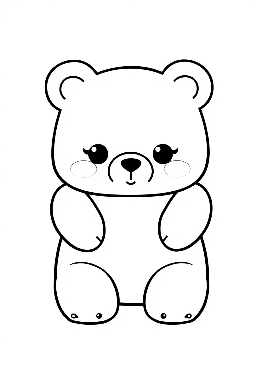Gummy Bears coloring page, free printable