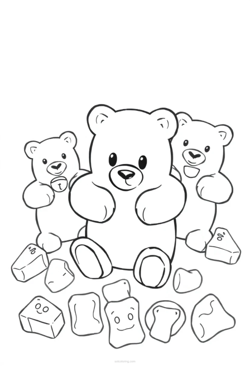 Gummy Bears coloring page for kids