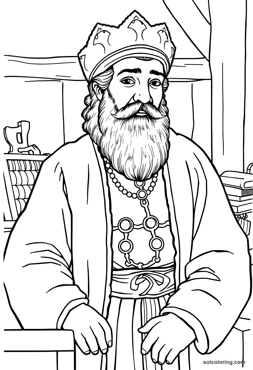 Gutenberg Printing Press Workshop coloring pages