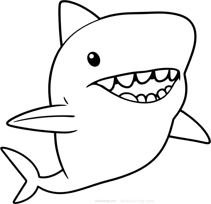 Hammerhead Shark coloring page for kids