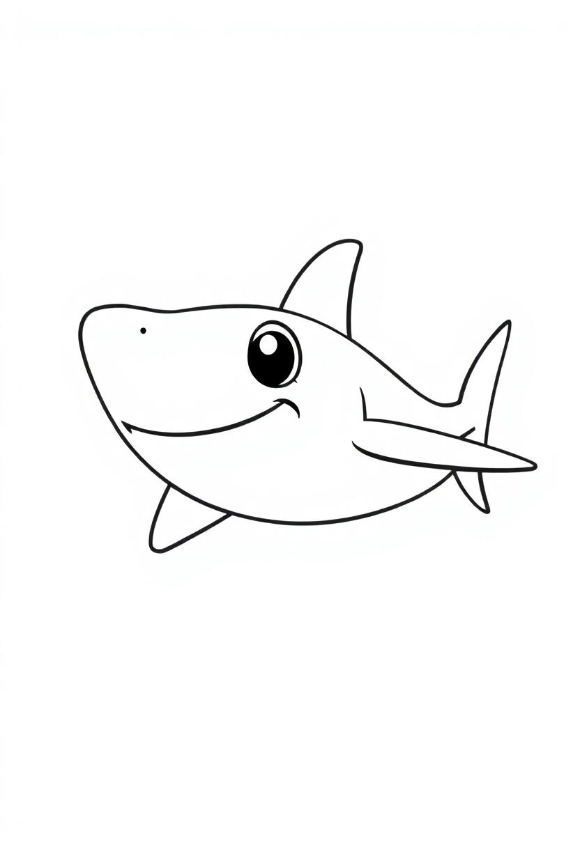 Hammerhead Shark coloring page, free printable