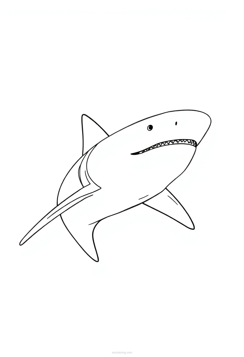 Hammerhead Shark coloring page for kids
