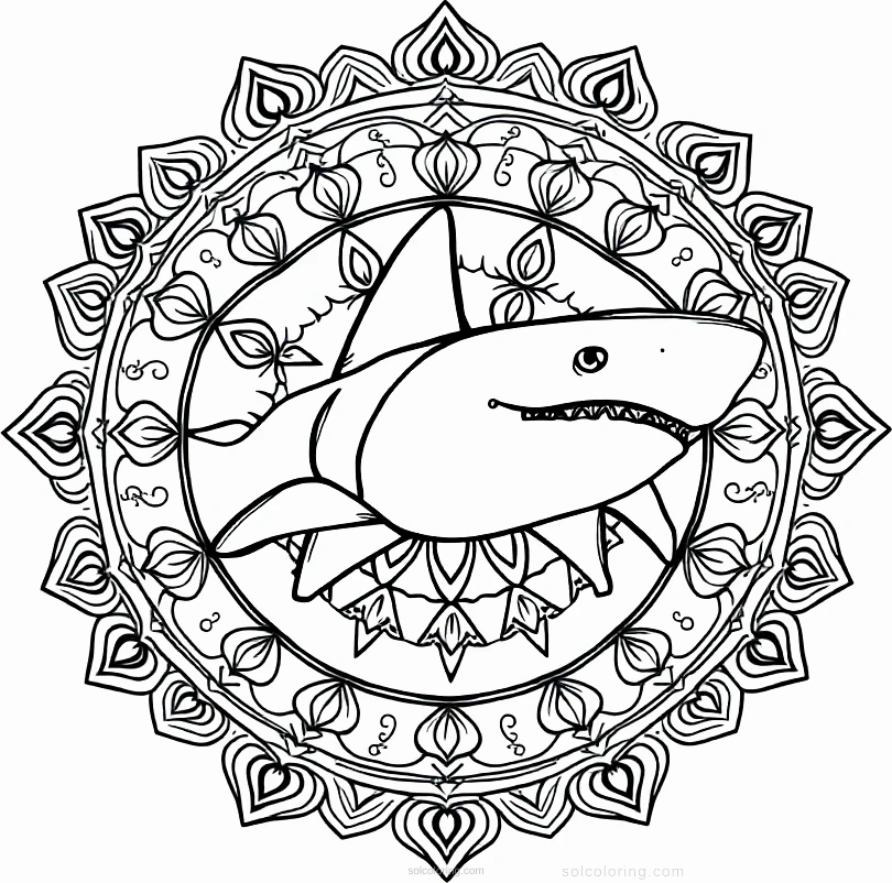 Hammerhead Shark coloring page for kids