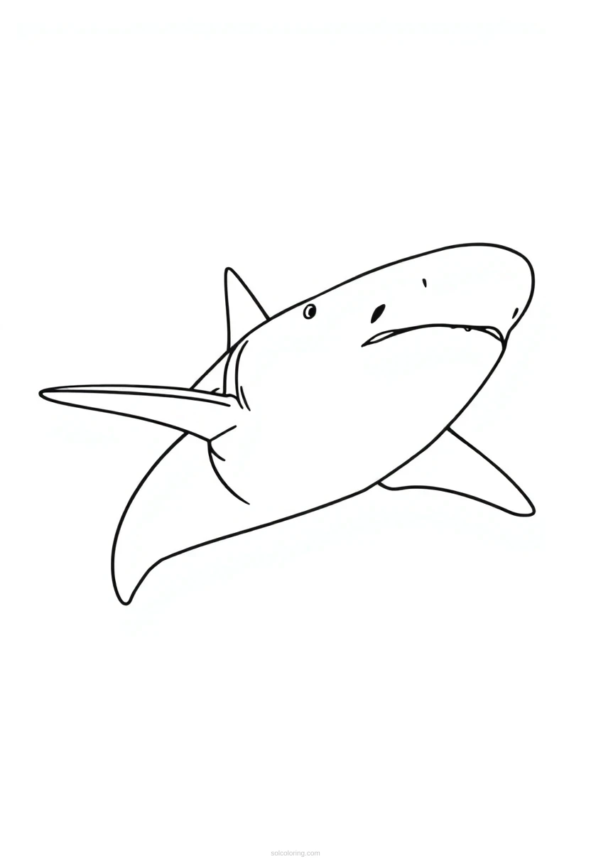 Hammerhead Shark coloring page for kids