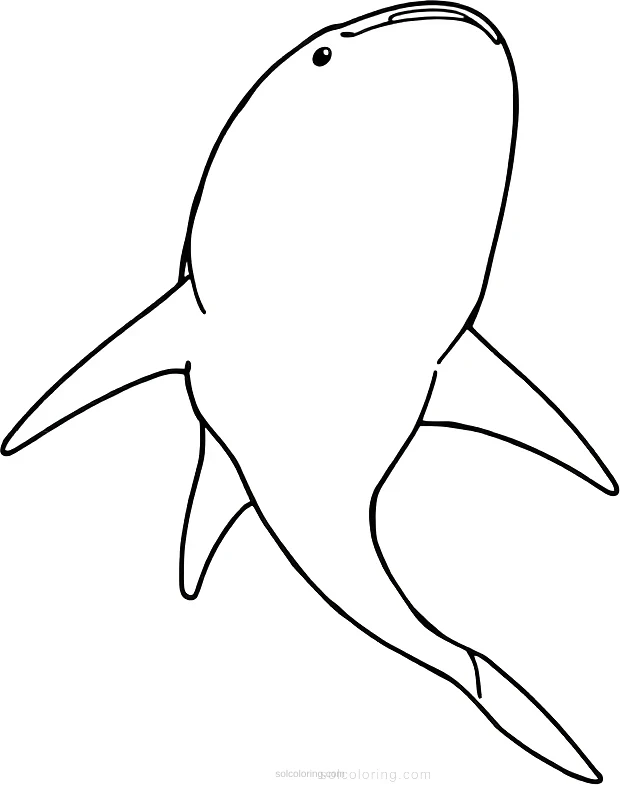 Hammerhead Shark coloring page for kids