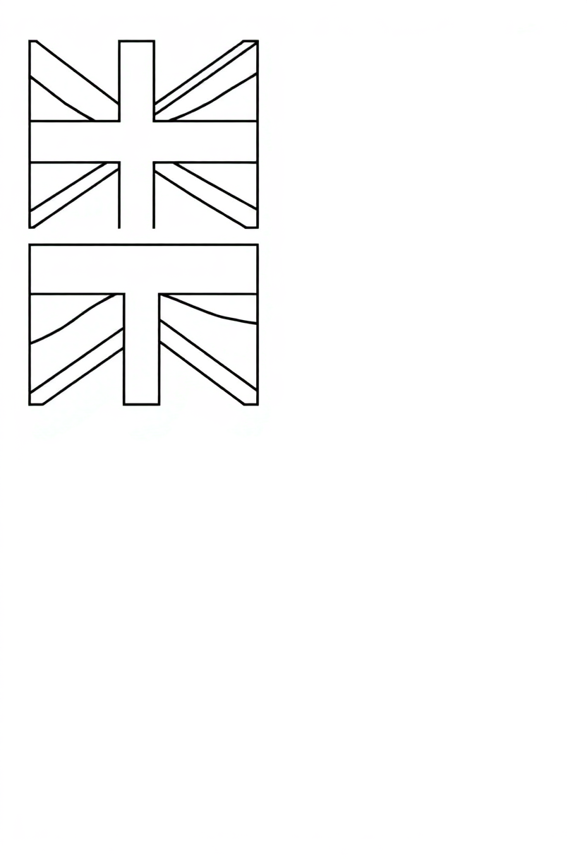Hawaii State Flag coloring page, free printable