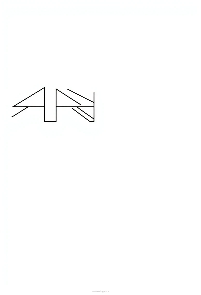 Hawaii State Flag coloring pages