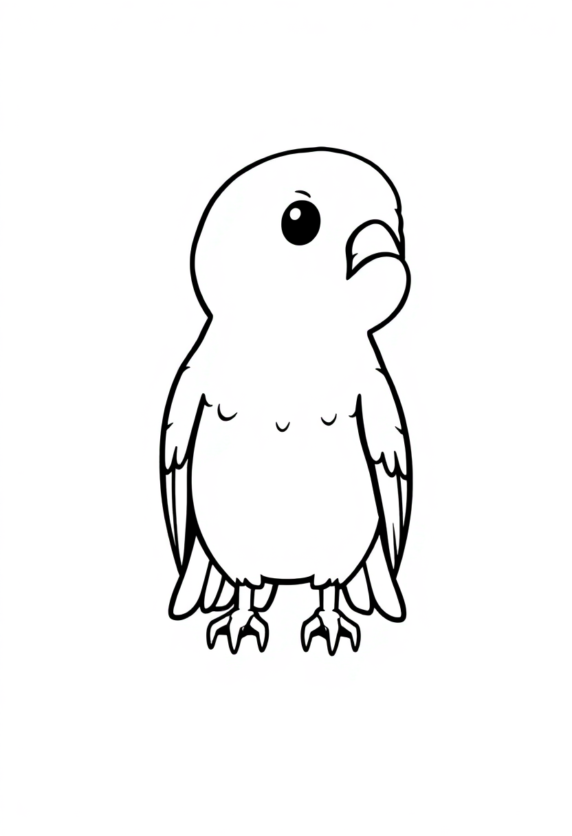 Hawk coloring page, free printable standard style for kids and adults