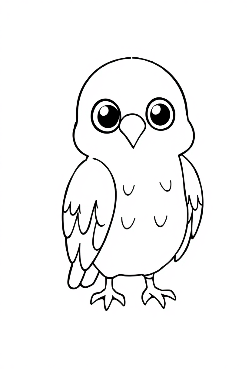 Hawk coloring page, free printable
