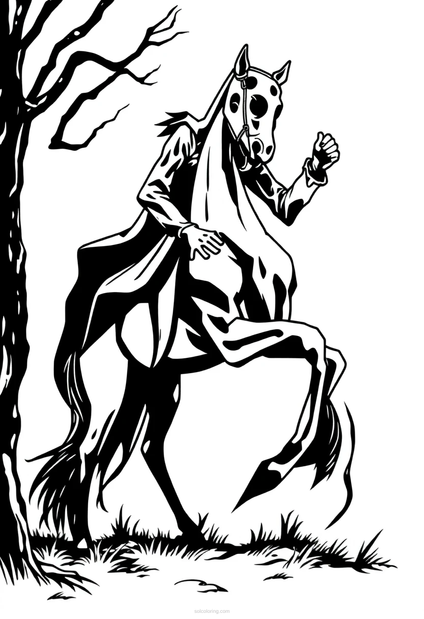 Headless Horseman coloring pages