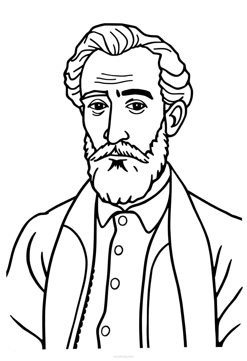 Henri Matisse Paper Cutouts coloring pages
