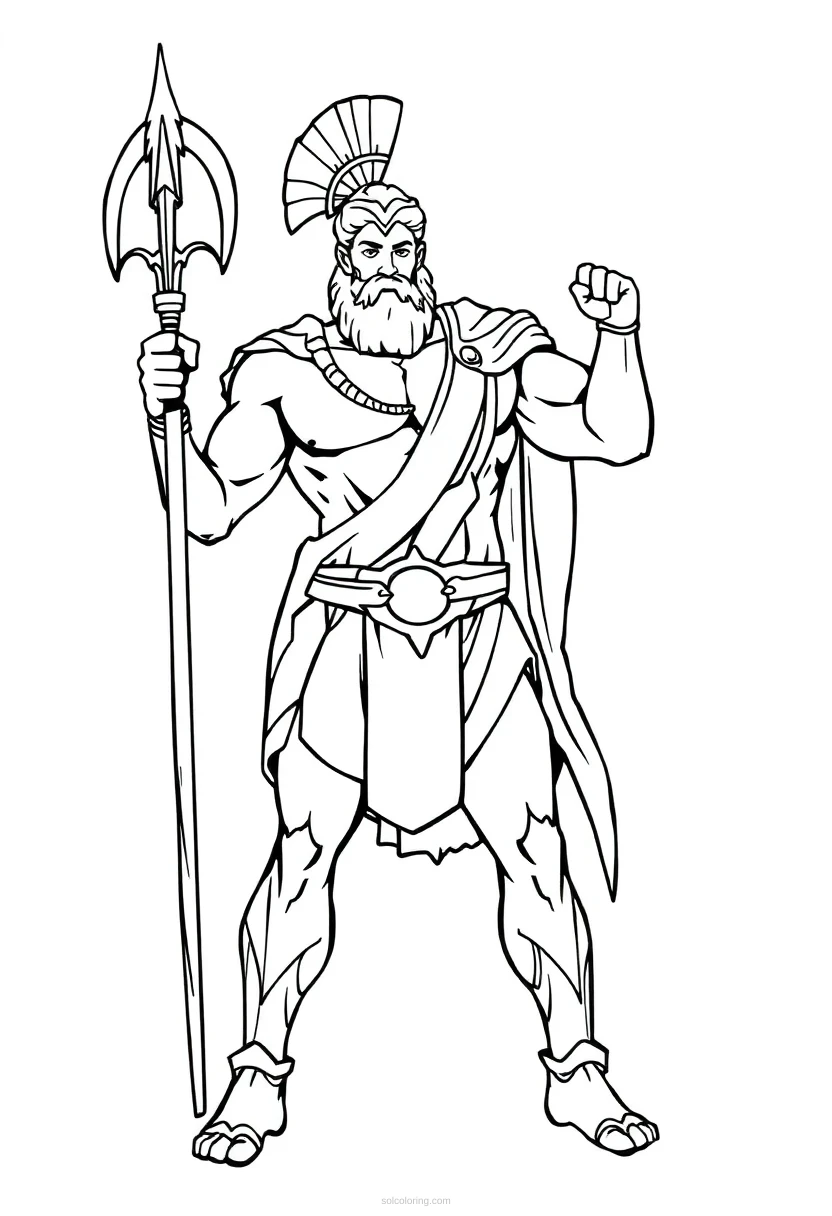 Hercules Hero coloring page for kids