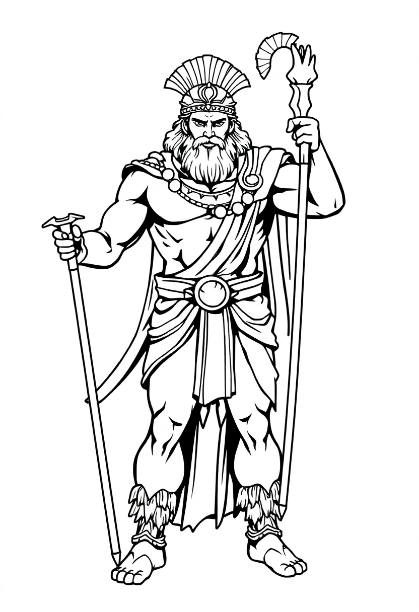 Hercules Hero coloring page, free printable