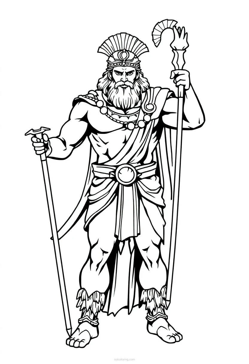 Hercules Hero coloring page for kids