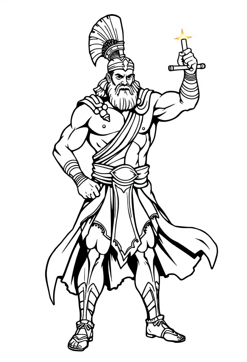 Hercules Hero coloring page, free printable