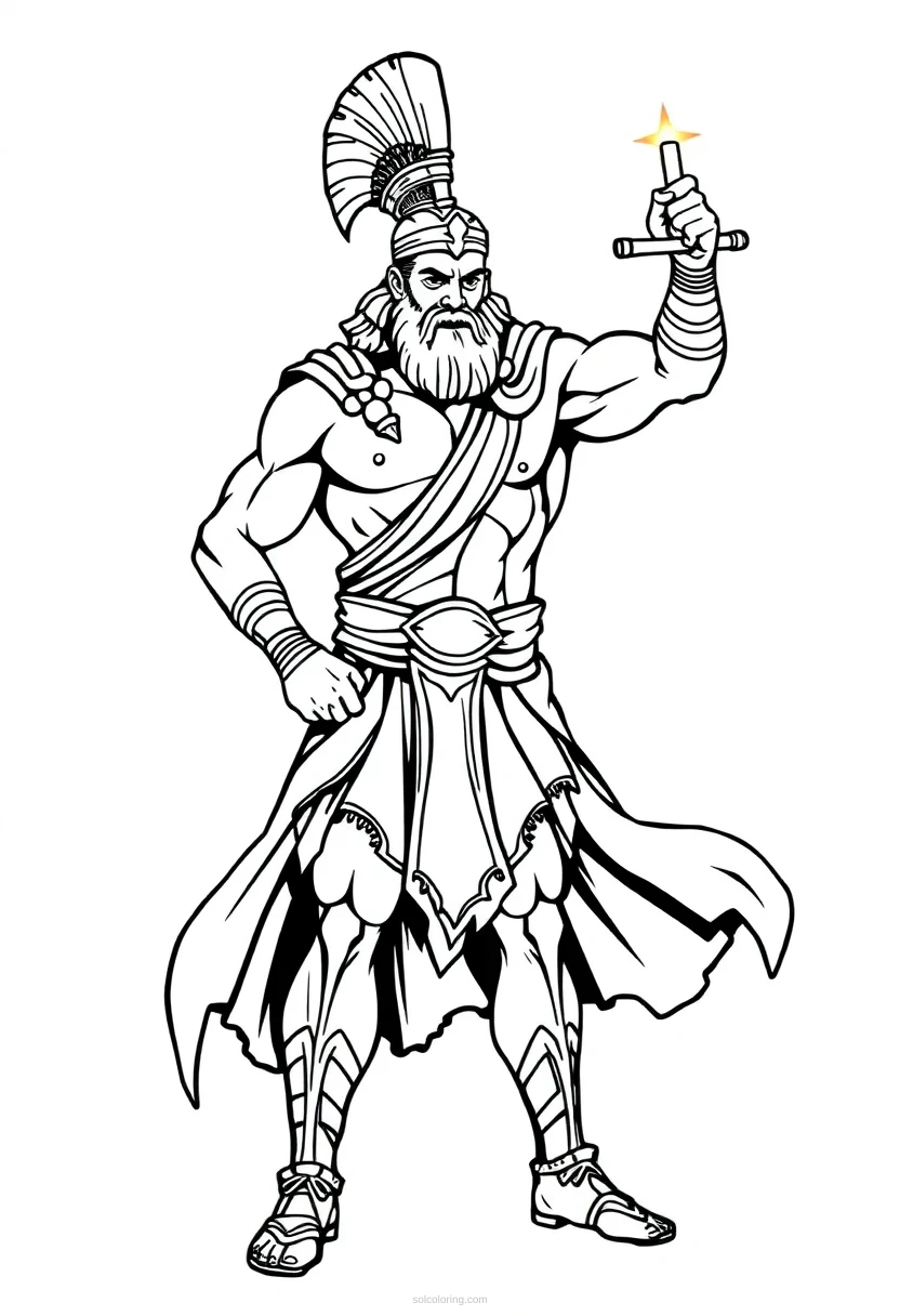 Hercules Hero coloring page for kids