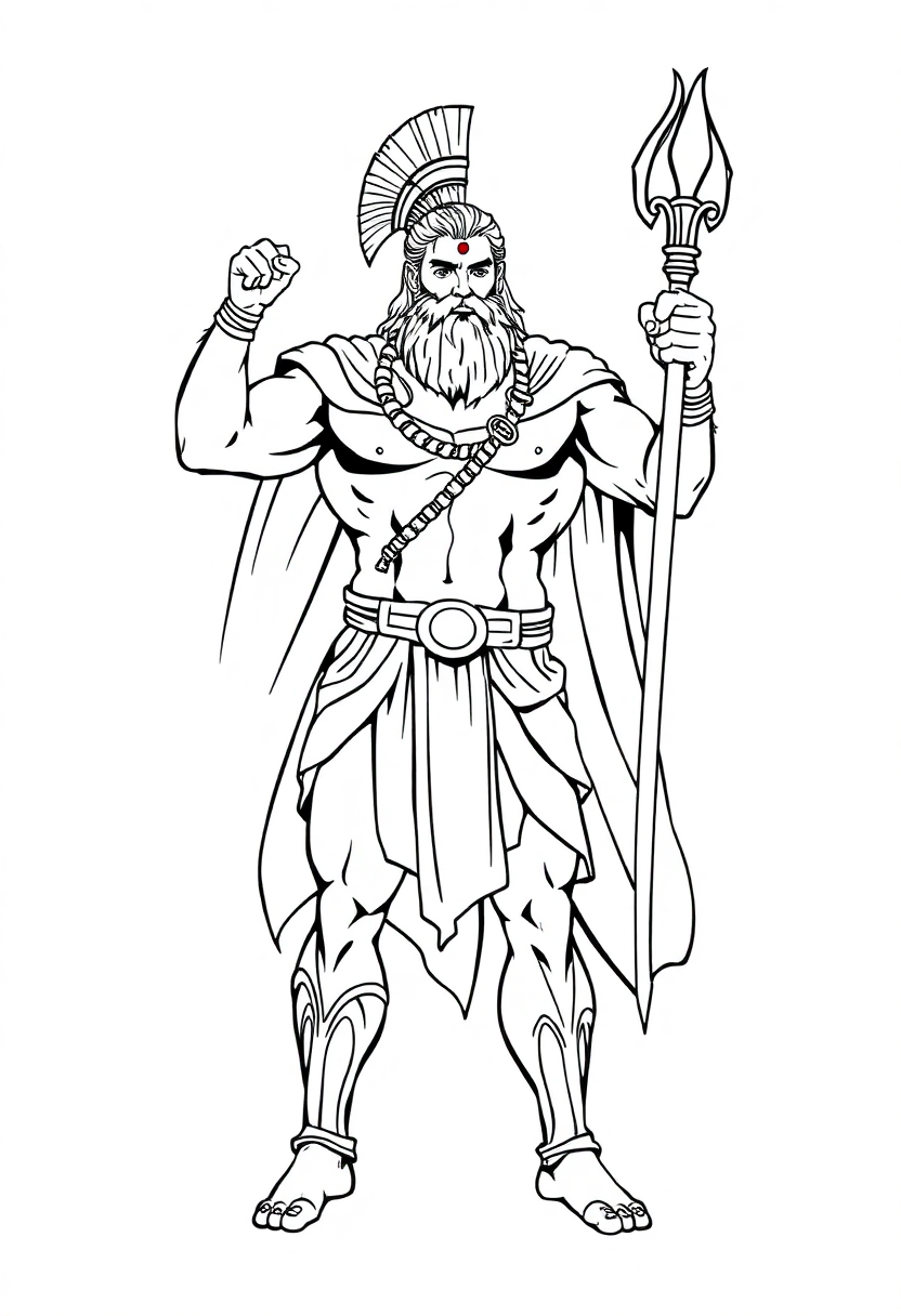 Hercules Hero coloring page, free printable
