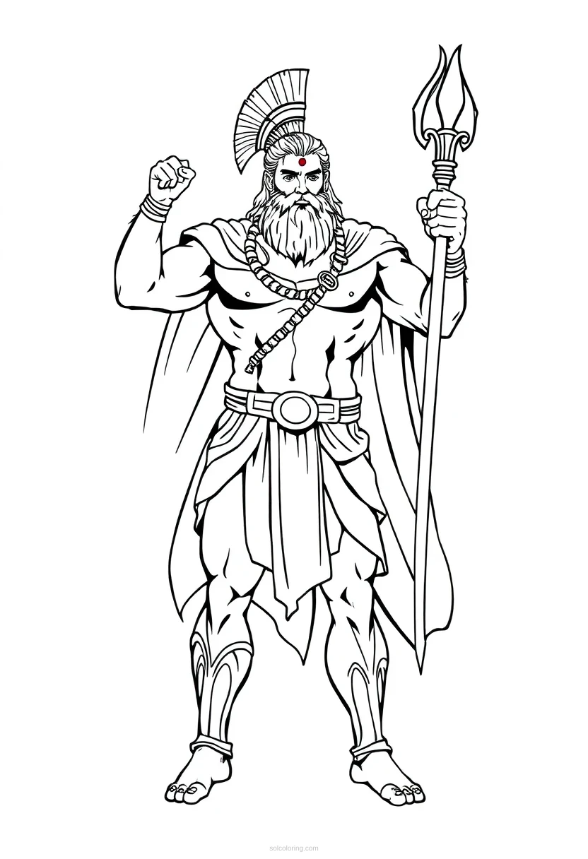 Hercules Hero coloring page for kids