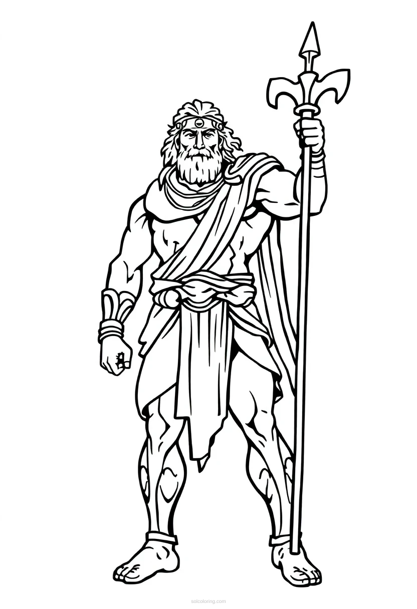 Hercules Hero coloring page for kids