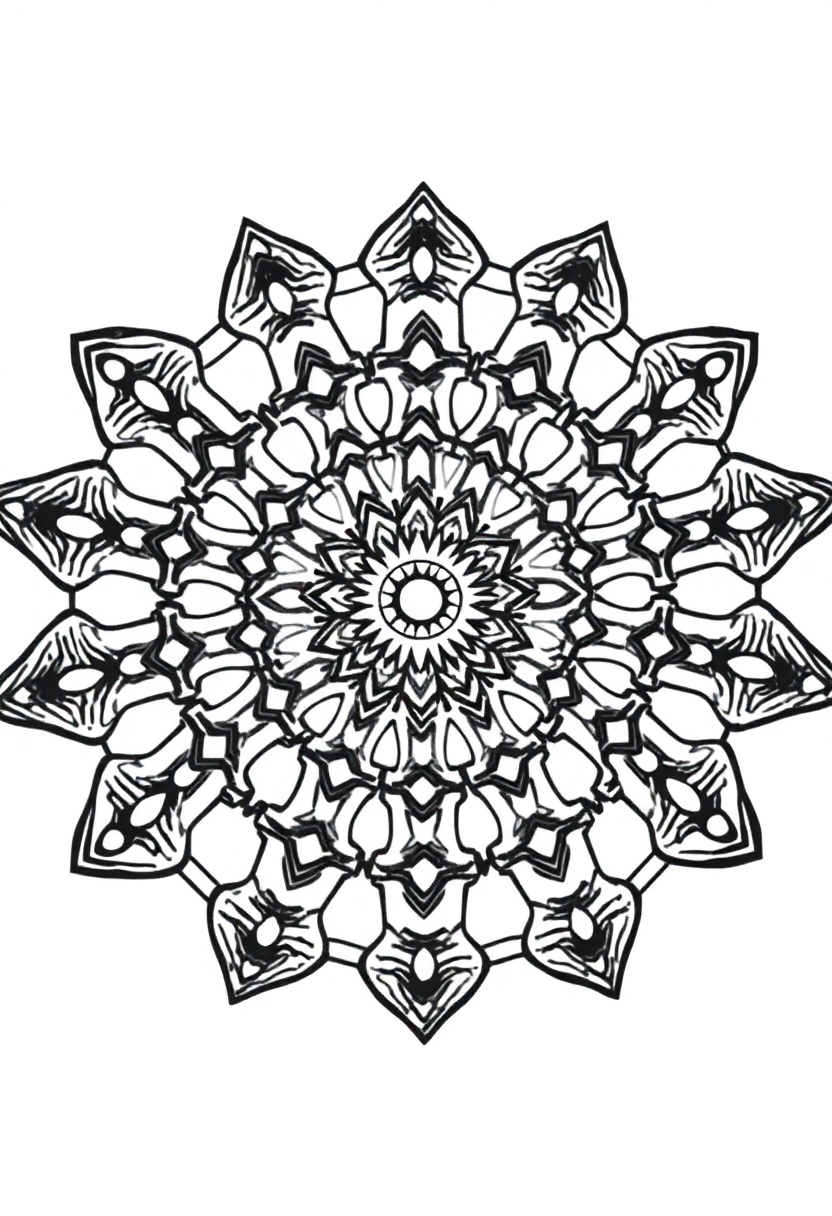 Hexagonal Honeycomb Design coloring pages