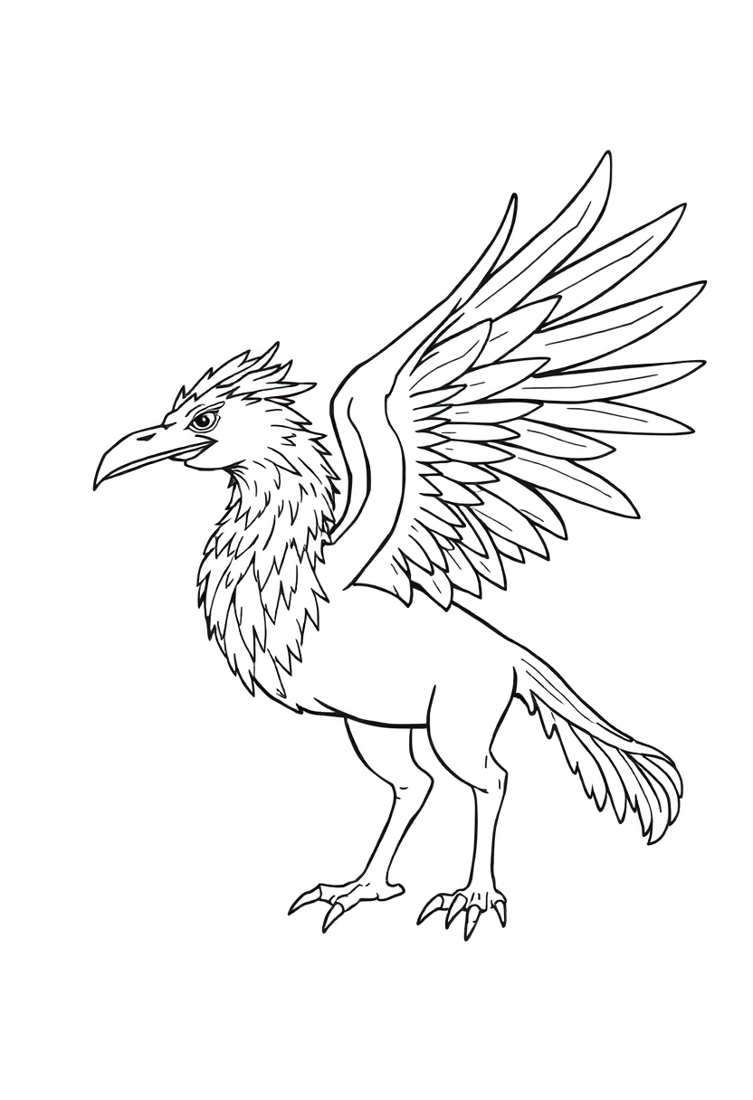 Hippogriff coloring pages