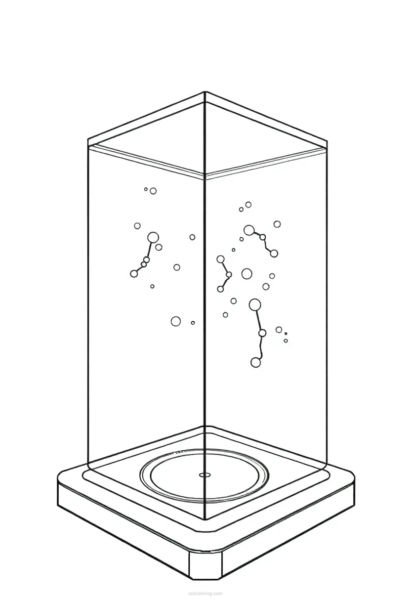 Holographic Display Interface coloring pages