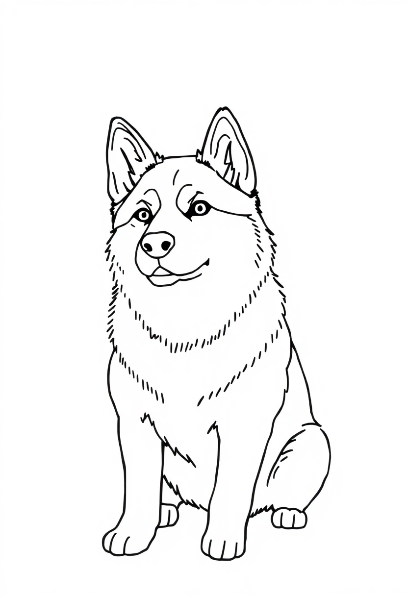 Husky coloring pages