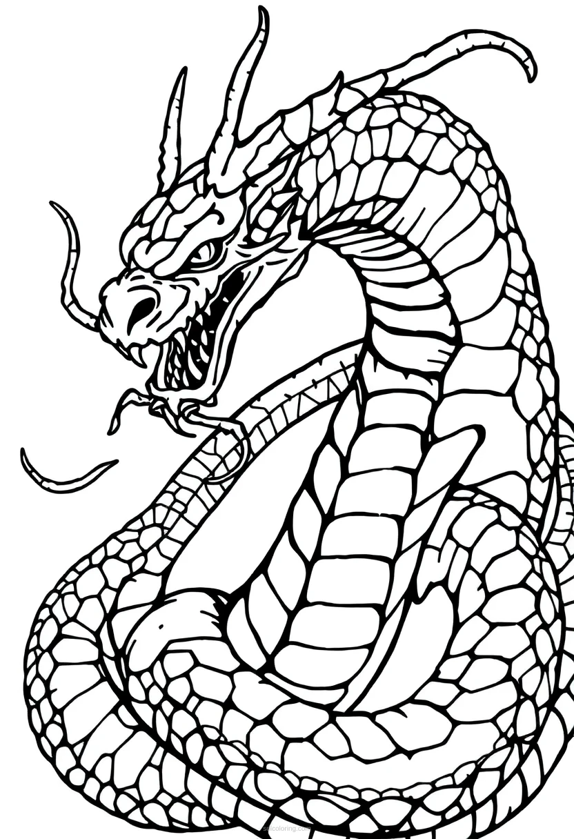 Hydra coloring page for kids