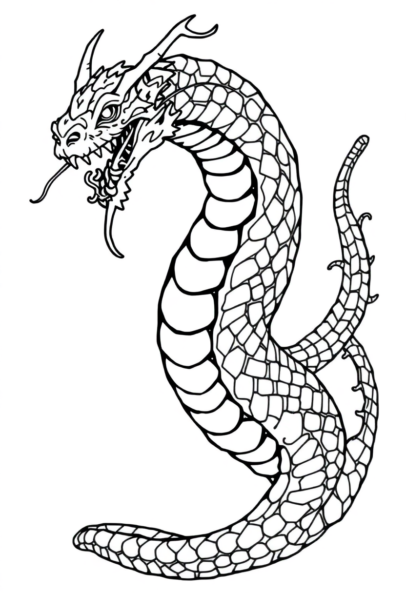 Hydra coloring page, free printable