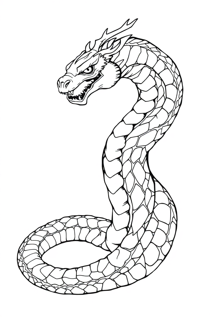 Hydra coloring page, free printable