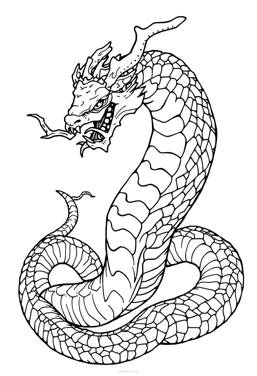 Hydra coloring page for kids