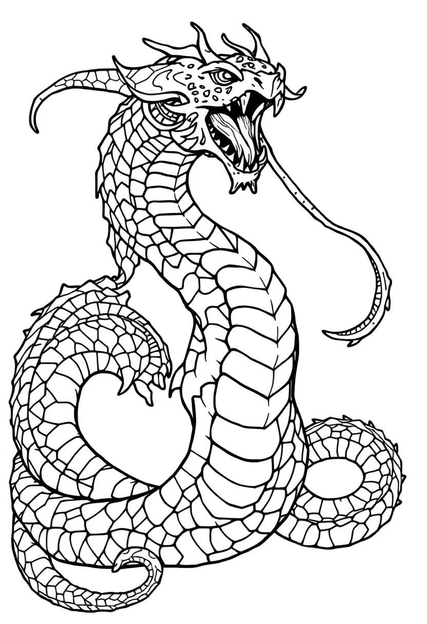 Hydra coloring pages