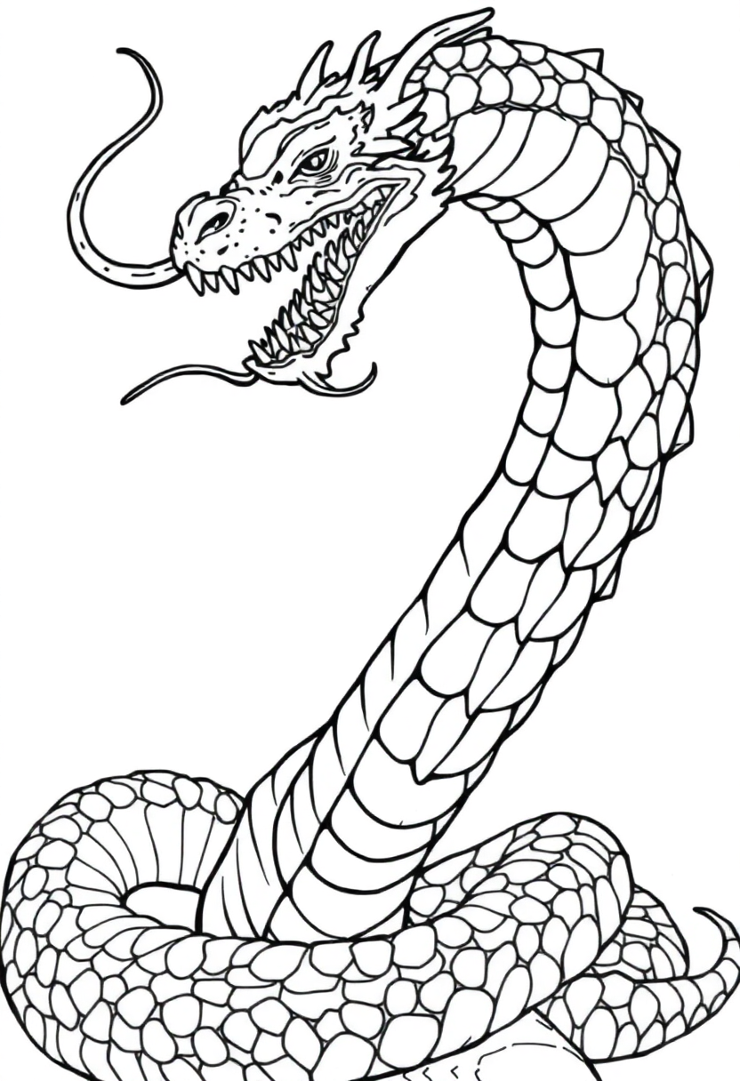 Hydra coloring page, free printable